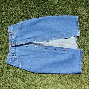 Denim Midi Skirt
